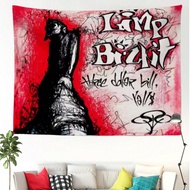 1 ชิ้น ผ้าแขวนศิลปะการแขวนผนัง ลิมป์ร็อคแบนด์บิสกิตเพลง Three Dollar Bill, Y'All เหมาะสำหรับหอพักมหา