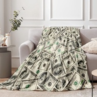 Dollar Blanket Funny Home Gift Air Conditioning Room School Bedroom Office Blanket Cover Blanket Fla