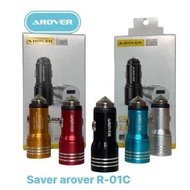 SAVER CAR CHARGER AROVER R-01C PD30 2 USB 2in1 FAST CHARGING STILL POWER