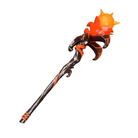 Fire Abyss Mage Staff Genshin Impact Prop Cosplay Halloween Christmas Party Props for Comic Show