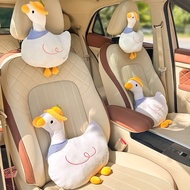 Car Headrest, Neck Pillow, Cute Duck Cartoon Car Pillow, Car Seat Neck Pillow, Car Waist Pillow For Women