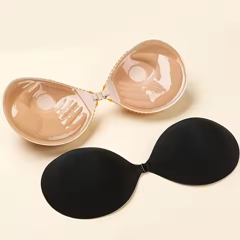 Adam's Hand palm cup invisible bra, gathering underwear, bra pads, wedding dress, invisible，﻿ Self-A