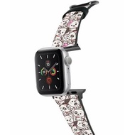 迪士尼101斑點狗十字壓紋牛皮Apple Watch真皮皮革錶帶 5434