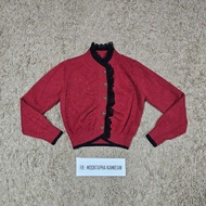 Red Knitted Cardigan Freesize