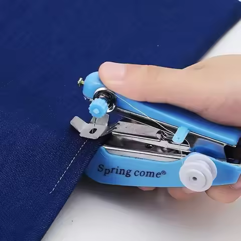 Springcome Portable Small Manual Creative Sewing Machine Household Multifunctional Handheld Sewing T