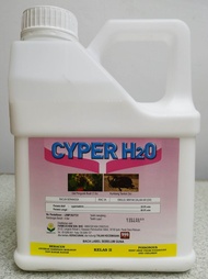 4L Cyper H2O ( Sama Dengan Cyperlex) Cypermethrin 20% Racun Serangga Kumbang Tanduk Ulat Pengorek Bu