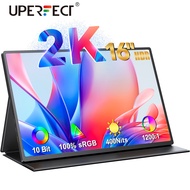 UPERFECT 2K 120HZ Portable Monitor  2560X1600 16 inch IPS HDR FreeSync Eyecare  Second Mate Screen Built-In Speakers For Phone Tablet Laptop PC with Vesa  ：M4*4mm