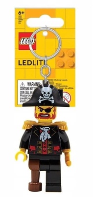 【LEGO 樂高】 磚星球〡 樂高海盜船長 LED 鑰匙圈
