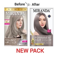 Pewarna rambut permanen MIRANDA MC 16 Ash Blonde Grey (silver)