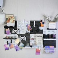 1-Piece Black/White DIY Pegboard, Pegboard Wall Storage Board, Wall-Mounted Pegboard, Pegboard Combi