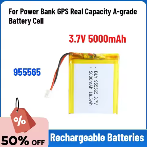 New 3.7V 5000mAh 955565 Polymer Lithium Battery Lithium Ion Battery for Power Bank GPS Real Capacity