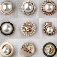 Luxury Pearl Gold Mix Shirt Buttons | Fancy Button Gold Pearl | Button Palace