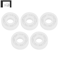 5 Pcs White 6000- Full  Bearing ZrO2 Ball Bearing 10 X 26 X 8mm