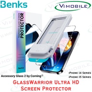 Benks GlassWarrior Ultra HD Screen Protector | iPhone 15 Pro Max