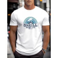 ONEILL Men's Vintage Surf T-Shirt 1981 Graphic Print Framed Neck Casual Beach Tee
