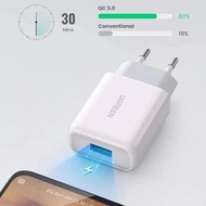 Ugreen USB-A 18W 3.0 QC Fast Charging Wall Charger Adapter For Iphone CD122 Original Official Warran