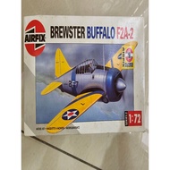Airfix 1/72 Brewster Buffalo F2A-2 prop WWII fighter plane plastic model kit