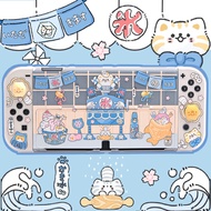 Shaved Ice Cat Themed Cute Protective Case for Nintendo Switch and Switch OLED