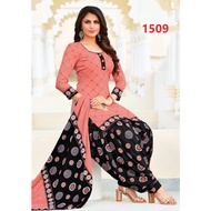 Pure Cotton Patiala Kurti Salwar with Dupatta | Size XL | Ladies Punjabi Suits with Lining | Stitche