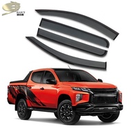 Mosun accessories car window visor for TRITON L200 Rain shield for MITSUBISHI Triton Door visors for