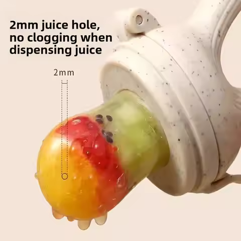 Silicone Fruit & Vegetable Feeder for Infants and Toddlers 6-36 months Food Grade Teething & Feeding