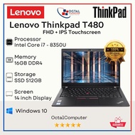 Laptop Lenovo Thinkpad T480s T480 Core i5 Gen 8 SSD 1TB - Second Murah Bergaransi | SUPER SLIM