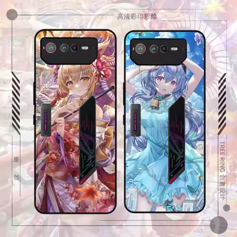 Gaming Case for Asus ROG 6 Cover For ROG 2 3 5 5S 9H Tempered Glass Anti-knock Shell For ROG Phone 6