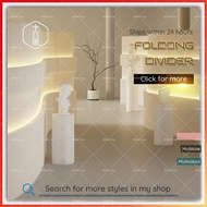 Accordion Paper Folding Booth Long Booth Shelf Foldable Portable Exhibition Display Stand Floor-Stan