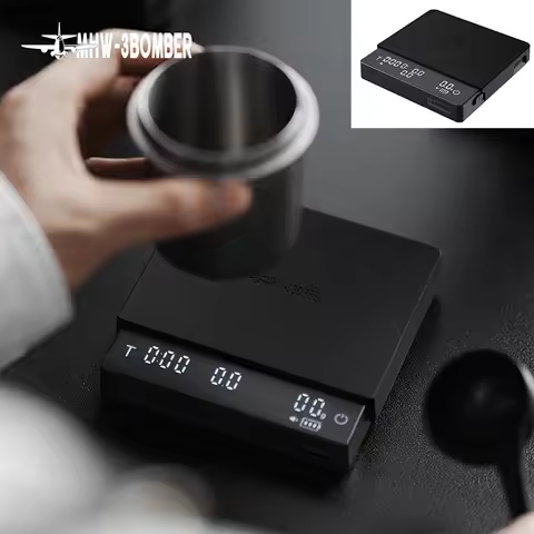MHW-3B Barista Tool High Precision 0.1g Smart Brewing Scale 3.0 Cube Coffee Scale Digital Espresso S