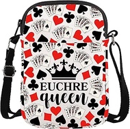 Euchre Queen Crossbody Bag Euchre Gift Euchre Player Gift Euchre Game Gift Purse Travel Bag Sling Sh