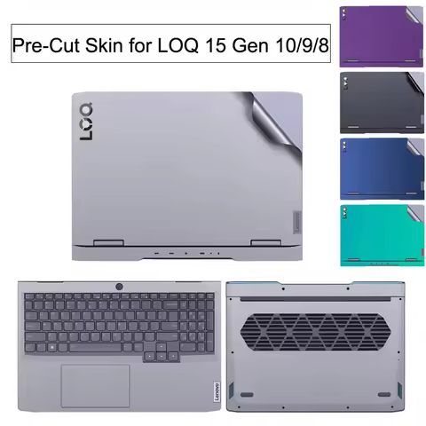 Protective Pre_Cut Vinyl Beauty Skin Sticker Touchpad Film Cover for LOQ 15 inch LOQ 15AHP10 15IRX10