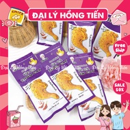 The Giai Spicy Purple Chicken Breast Snack Combo (24g pack), Spicy Toothpick, Chicken Breast Chips, 