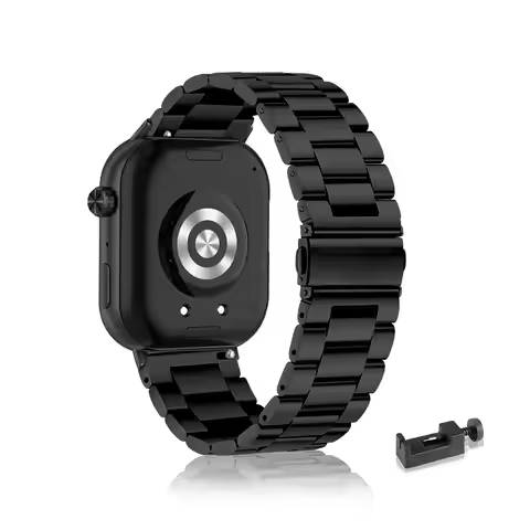 Stainless Steel Bands for HONOR Choice Watch 2i Band, Three Columns Metal Replacement Strap
