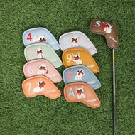 Baoblaze 9Pcs Golf Iron Head Covers Set Golfer Gift Golf Wedge Covers Set