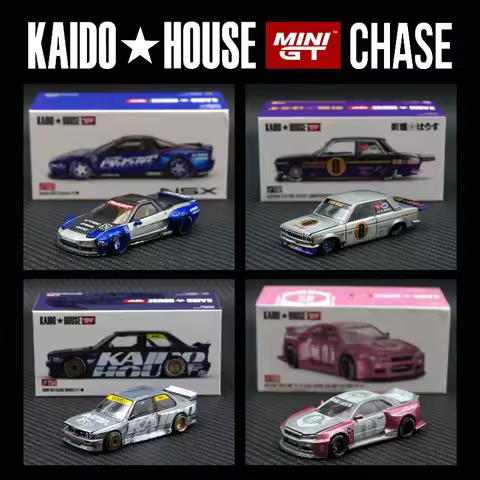 **CHASE** Kaido House 1:64 MINIGT Skyline GTR R34 510 Wagon R33 NSX Diorama Car Model Collection Hid