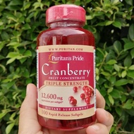 สารสกัดแครนเบอร์รี่เข้มข้น Triple Strength Cranberry Fruit Concentrate 12,600 mg 100 Softgels (Purit