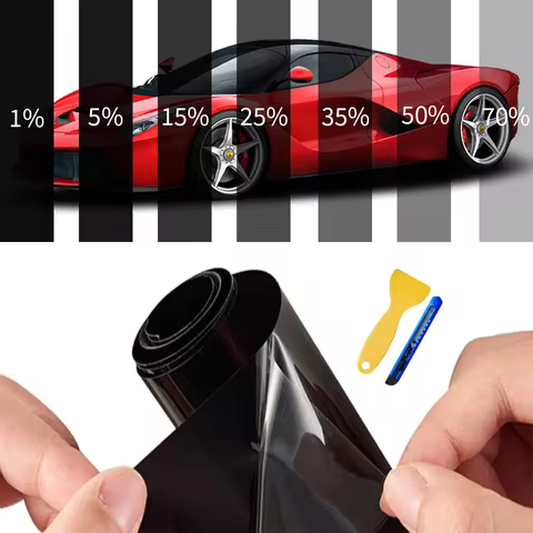 75cmx3m Car Window Privacy Tint Film Auto Vinyl Anti Look Glass Sticker Foils Ceramic Summer Solar U