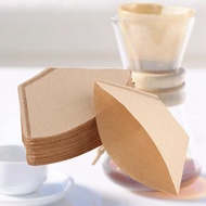 YARUA 40 ชิ้น ทำด้วยไม้ แผ่นกรอง อุปกรณ์เสริมเครื่องชงกาแฟ เครื่องชงกาแฟ เป็นมิตรกับสิ่งแวดล้อม กระดาษกรอง ถุงกรอง ตัวกรองกาแฟ กระดาษหยดมือ