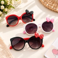GLASSES8 Girls' Glasses Girls' Fashion Glasses Polka Dot Ribbon Glasses