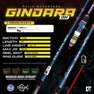 Relix Nusantara Gindara Joran Pancing Rod Jigging Spinning Overhead OH PE 0.8 1.0 1.5 2.5 3.5