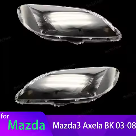 Transparent Housing Front Headlights Lens Shell Glass Lampcover Head Lights Cover for Mazda 3 Mazda3