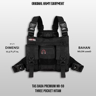 Tas Dada Pria Tactical Rompi Three Pocket Tas Dada Pria Tas Dada Pria Premium Model Terbaru NR-59 Ch