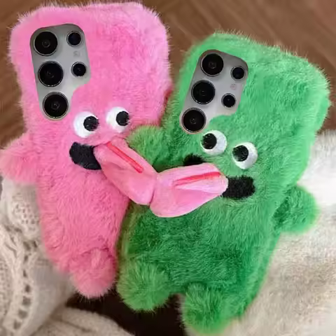 Plush Funny 3D Magnetic Tongue Out Cases For OPPO Reno 14 13 12 11 10 8 7 6 5 2 8T 14F 13F 12F 11F 2