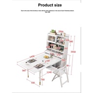 Foldable Dining Table with Chairs Retractable Sideboard High Quality Multifunction