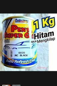 Cat Penta Super Glos Black 0020 cat jitamy kilap 1kg