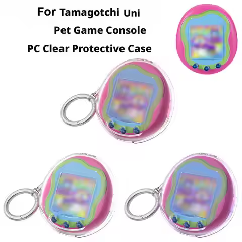 Crystal Clear Case for Tamagotchi Uni Protective Cover PC Hard Shell Shockproof Skin Guard for Tamag