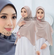 [ Tidak Berdagu ] Bidang 50 Tudung Bawal Instant Chiffon Awning Scuba/ Bidang 50 Tudung Bawal Instan