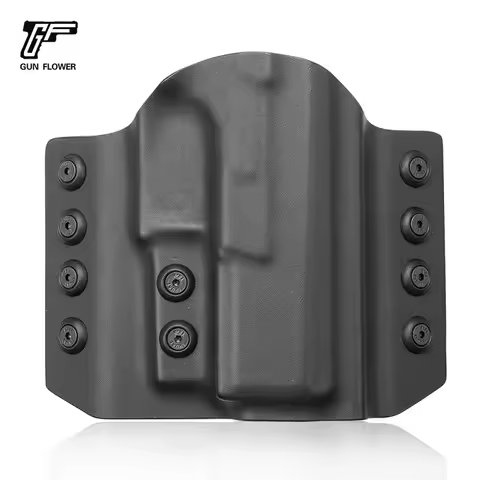 Fit CZ P09 holster Outside Waistband Holster Black Kydex Pouch with Clip for CZ75/CZP-09,1.5 inch be