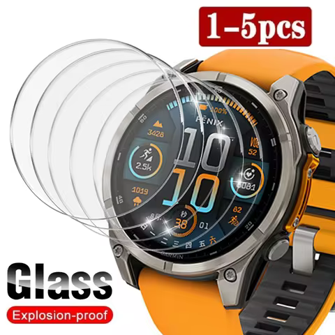 For Garmin Fenix 8 51MM 47MM 43MM AMOLED Solar Tempered Glass Screen Protector for Garmin Fenix 8 Fe