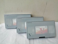 ม้วนเทปวีดีโอ VHS Sony​ Case Video Tape ม้วน ได้3ม้วนของใหม่จากญี่ปุ่น